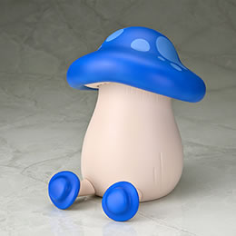 ソフビ 歩き茸［青］